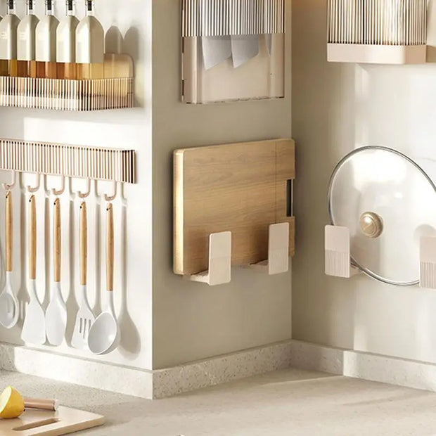 Cutting Board Organizer 2X Kitchen Chopping Board Storage Organizer Space-Saving Kitchen Plate Rack Holder Rest For Bakeware