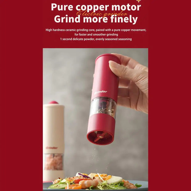 Electric Salt and Pepper Grinders Set Capacity USB Rechargeable Base Adjustable Coarseness Spice Mill Kitchen Tools