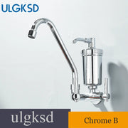 Kitchen Faucet With Filter In Wall Style Vegetable Basin Retractable Water Purifiertap Water Direct Drink Purifier Single Cold