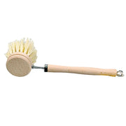 Kitchen Cleaning Brush Natural Bamboo Handle and Sisal Bristles Scrub Brush for Dish Cast Iron Skillet Pots Pans Pot Brush