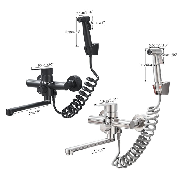 Kitchen Faucet With Bidet Hot And Cold Faucets Folding Water Spout Little Hand Spray Concealed Installion Kitchen Tap Sink Crane