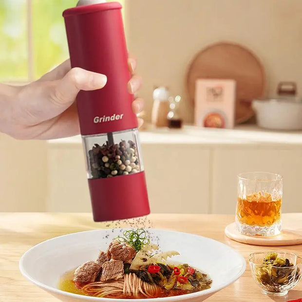 Electric Salt and Pepper Grinders Set Capacity USB Rechargeable Base Adjustable Coarseness Spice Mill Kitchen Tools