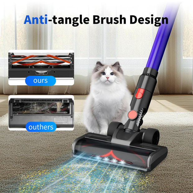 Blossom V18 Cordless Handheld Vacuum Cleaner,45000PA,Touch Screen,Smart Dust Sensor,Auto Speed Control for Home Bed Carpet Clean