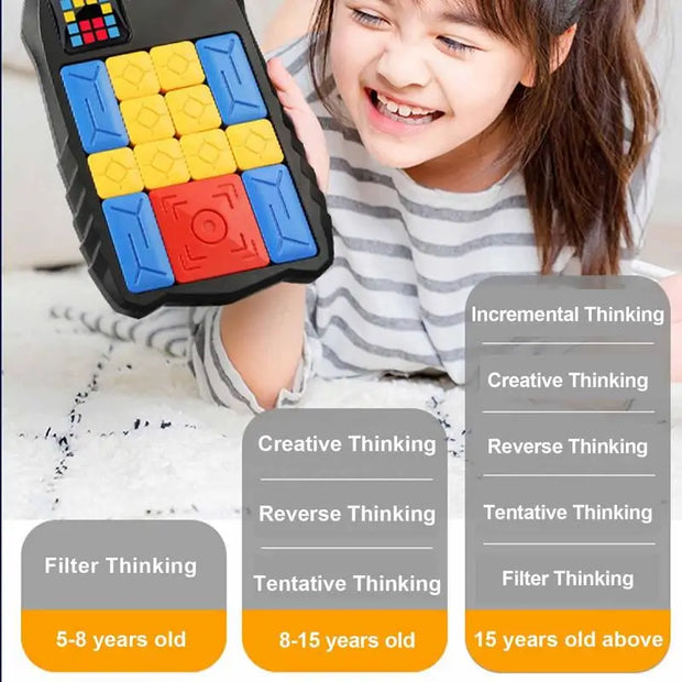 Super Slide Huarong Road Smart Sensor Game 500+ Levelled UP Brain Teaser Puzzles Interactive Fidget Toys For children Kids Gift