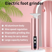 USB Rechargeable Electric Foot Care Callus Remover Nail Grinder Professional Foot Care File with replacement sandpaper tray