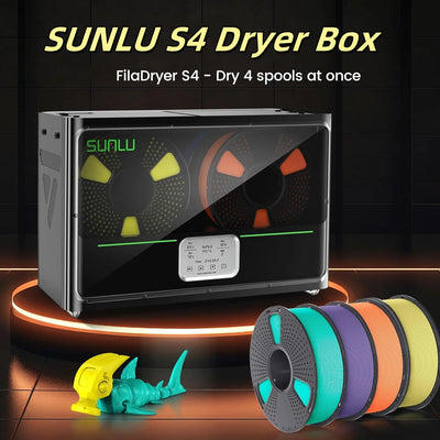 SUNLU Filament Dryer Box For 3D Printer Filament 2024 FilaDryer S4 Filament Storage Dehydrator for PLA PETG ABS TPU PA Filament