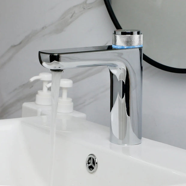 KEMAIDI Bathroom Basin Sink Faucet with Temperature Digital Display Cold and Hot Water Mixer Faucets Brass Tap Deck Mounted