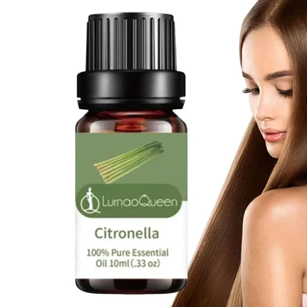 1pc Citronella,bergamot, Sandalwood, Peppermint Essential Oil For Diffusers Aromatherapy Sleep Meditation Candles & Massage