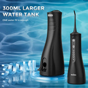 SEJOY Electric Dental Oral Irrigator Water Flosser Thread Teeth Pick Mouth Washing Machine 5 Nozzles 5 Modes USB Rechargeable