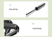 Desktop NB F160 + FP-2 Gas Spring Dual Arm for 17"-27" Monitor Holder + 10"-17" Laptop Support Air Press Mount Stand Load 2-9kg
