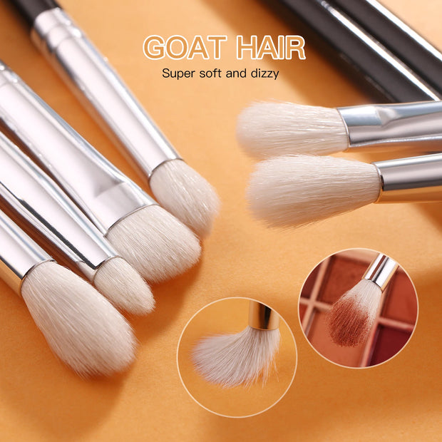 BEILI Concealer Brush Professional Flat Angled Makeup Brushes Set for Liquid Cream Foundation Powder Blush Eyeshadow Blending