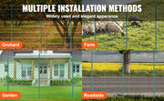 SucceBuy Fence Post T-Post Heavy Duty Metal Fence Post Sturdy Steel Fence Stakes for Garden Yard Lawn Farms Outdoor Wire Fencing
